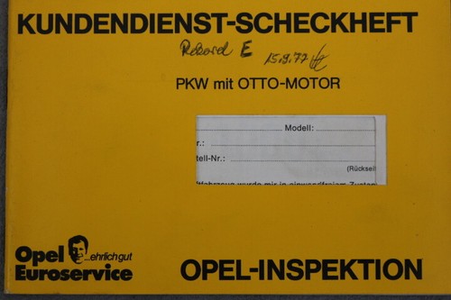 Opel kundendienst scheckheft - opel, kundendienst-scheckheft