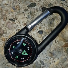 2 in 1 Kompass mit Karabiner