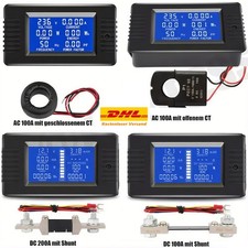 100A/200A LCD DC Monitor Volt Amperemeter Meter Batterie Anzeige Tester Shunt DE