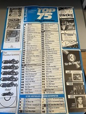 Jennifer Rush / Falco / Panther Chart-Plakat 40 x 60 cm „Musikmarkt“ (1986)