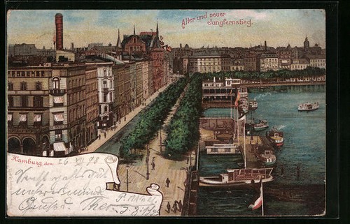 Lithographie hamburg neustadt - lithographie, hamburg-neustadt