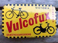 Victoria Vulcofux alte Blechdose 50er Reifen-Flickzeug für Fahrräder Mofas