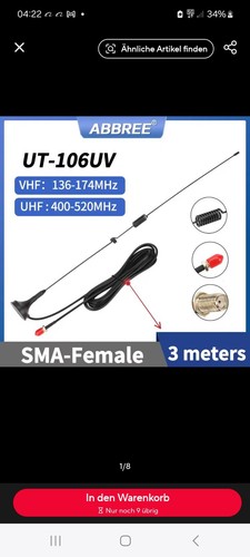 Vhf uhf magnetfussantenne - vhf/uhf,