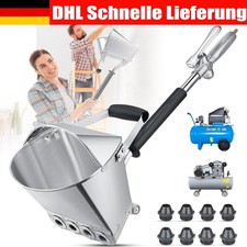 Putzwerfer Mörtelspritze Putzmaschine 8 Düsen Mörtel Putzpistole Verputzgerät DE