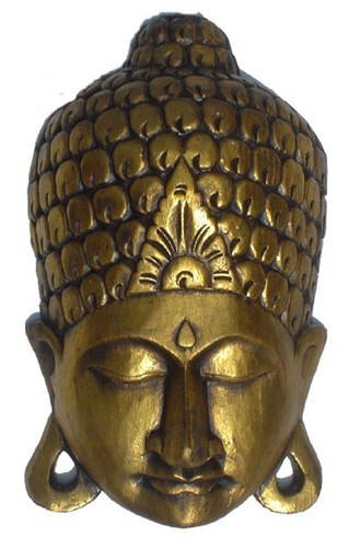 Goldene buddha maske - buddha,