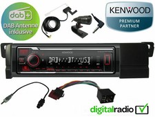 Kenwood Radio passend für BMW E46 3er USB DAB+ Bluetooth Radio Blende Adapter