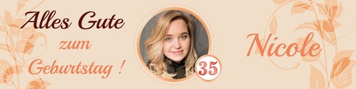Xxl banner zum geburtstag - zum,
