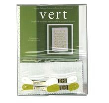Vert broderie traditionnelle - :,