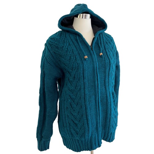 Wolljacke türkis strickjacke - wolljacke,