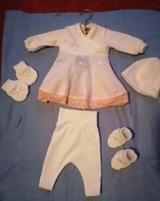 Handmade Frühchen Tauf set In Gr. 46 /48