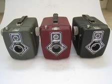 Box Kamera Daci Royal Dangelmaier, alte Kamera, Fotoapparat 3er Konvolut