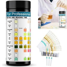 100x Urinstreifen Teststreifen Selbsttest 10 Indikatoren Glucose, pH, Protein
