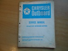 1973 Werkstatthandbuch Repair Service manual Chrysler Outboard Außenborder 4,9 5