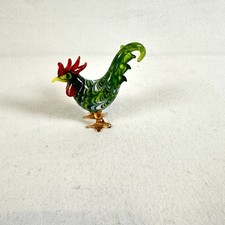 Murano Glas Hahn Tier Figur