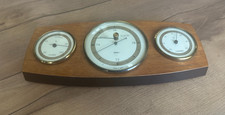 Alte FISCHER WETTERSTATION Thermometer/Barometer/Hygrometer VINTAGE Ostalgie