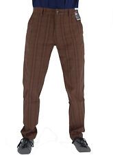 Levi's Herren XX Chino Standard II Taper Hose Stretch Braun Karo Pants W30 L30