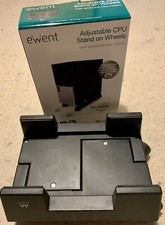 Computer PC Ständer mit Rollen, Computerwagen, anpassbare Breite, bis 8kg