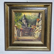 Gemälde Altstadt Stadtansicht