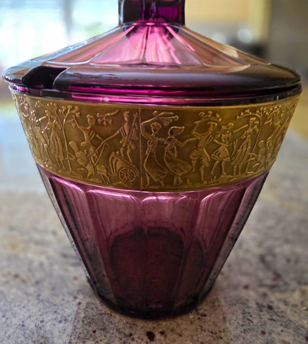 Vintage bowle set glas - bowle,
