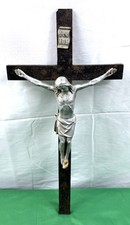 Alte Metall Wandkreuz mit