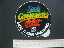 Sachs Commander Orbit SACHS 12 GANG SPORTSPASS Aufkleber Sticker Reklame Werbung