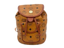 MCM Vintage Kordelzug Mini Rucksack Backpack X - Small Cognac Braun Bag Tasche