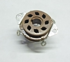 Röhrensockel Oktal Keramik  , Normal        / LF 6