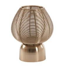 Teelicht Windlicht Matt Gold