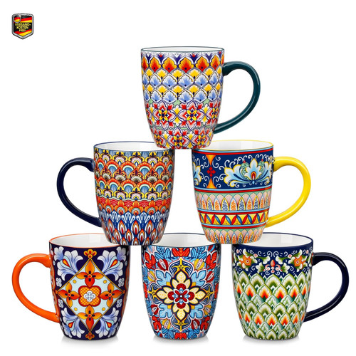 Kaffeetassen set 6er - kaffeetassen, bohemian