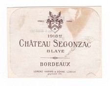 x0309 Weinetikett Ch. SEGONZAC