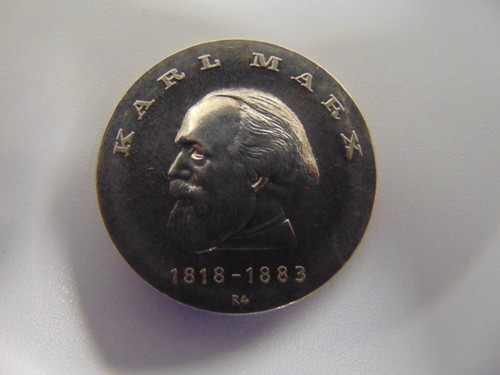 Ddr münze mark karl marx - ddr,