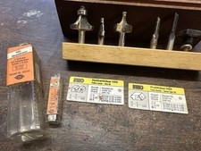 Konvolut Fräsköpfe (6 Stück) für Oberfräse im Holzkasten