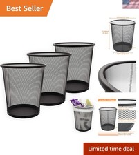 3 Stück Papierkorb Metall