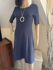 ZERO klassisch elegantes Kleid Midi Gr 38  taubenblau Neu