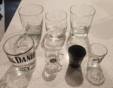 Lot Of 7 Jack Daniels Glasses