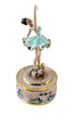 kleine Spieluhr Ballerina rosa blau Ballett Böhme Primaballerina Tanz