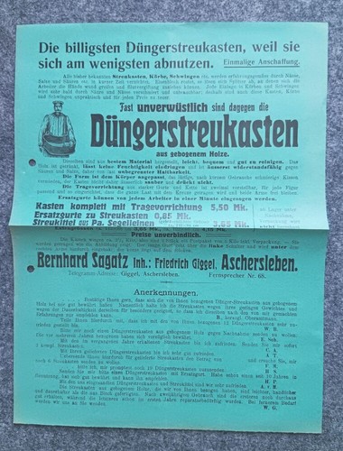 Prospekt düngerstreukasten - prospekt,