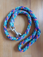 Hundeleine geflochten Blau/Türkis, bunt