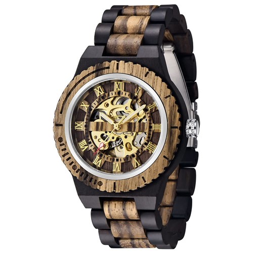 Herren automatikuhr aus - automatikuhr, holz