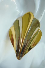 Ohr Clips Fächer Form gold +