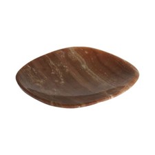 Onyx Schale braun 16,5x13,5 cm – Naturstein Deko für Schmuck & Räucherwerk