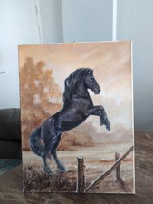 Ölbild Leinwand 40x30 Pferd