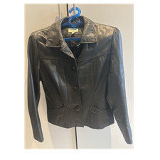 Damen Lederjacke schwarz