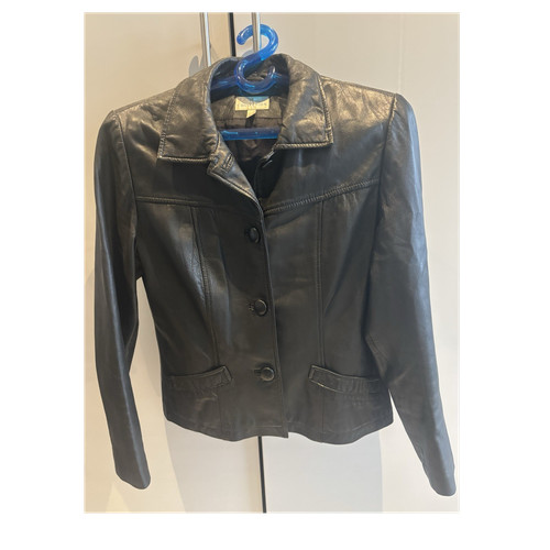 Damen lederjacke schwarz - damen,