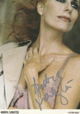 original signiertes Autogramm von Andrea Sawatzki