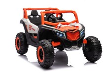 Kinderfahrzeug 12V 4x4 Kinder Elektro Kinderauto Buggy UTV 901 Ledersitz EVA