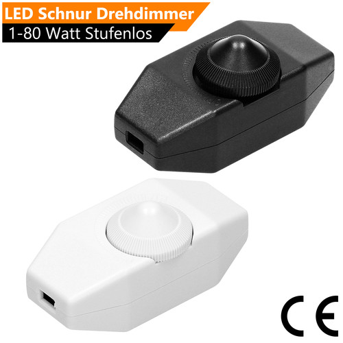 Led dimmer schnur drehdimmer - led,