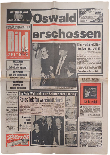 Bild zeitung 1963 - zeitung, 25.11.1963