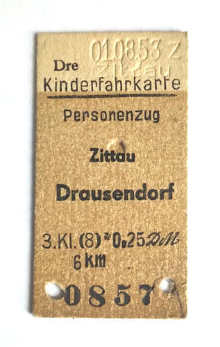 Alte kinderfahrkarte - alte,