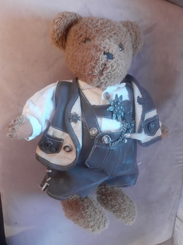 Teddybär lederhose tracht - teddybär,